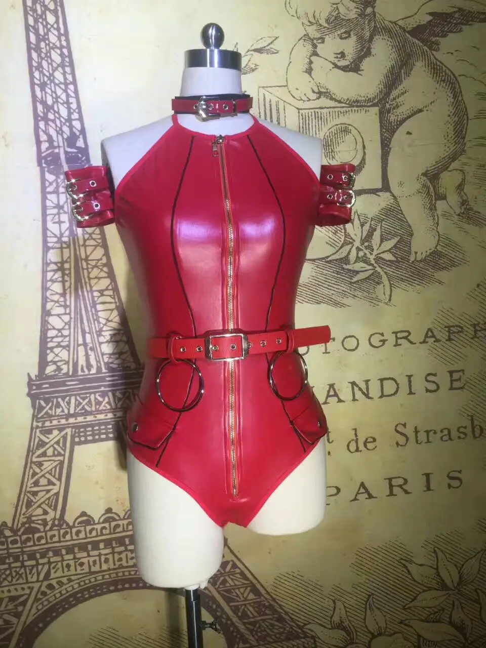 Танцевальные группы джазовые костюмы для выступлений из искусственной кожи