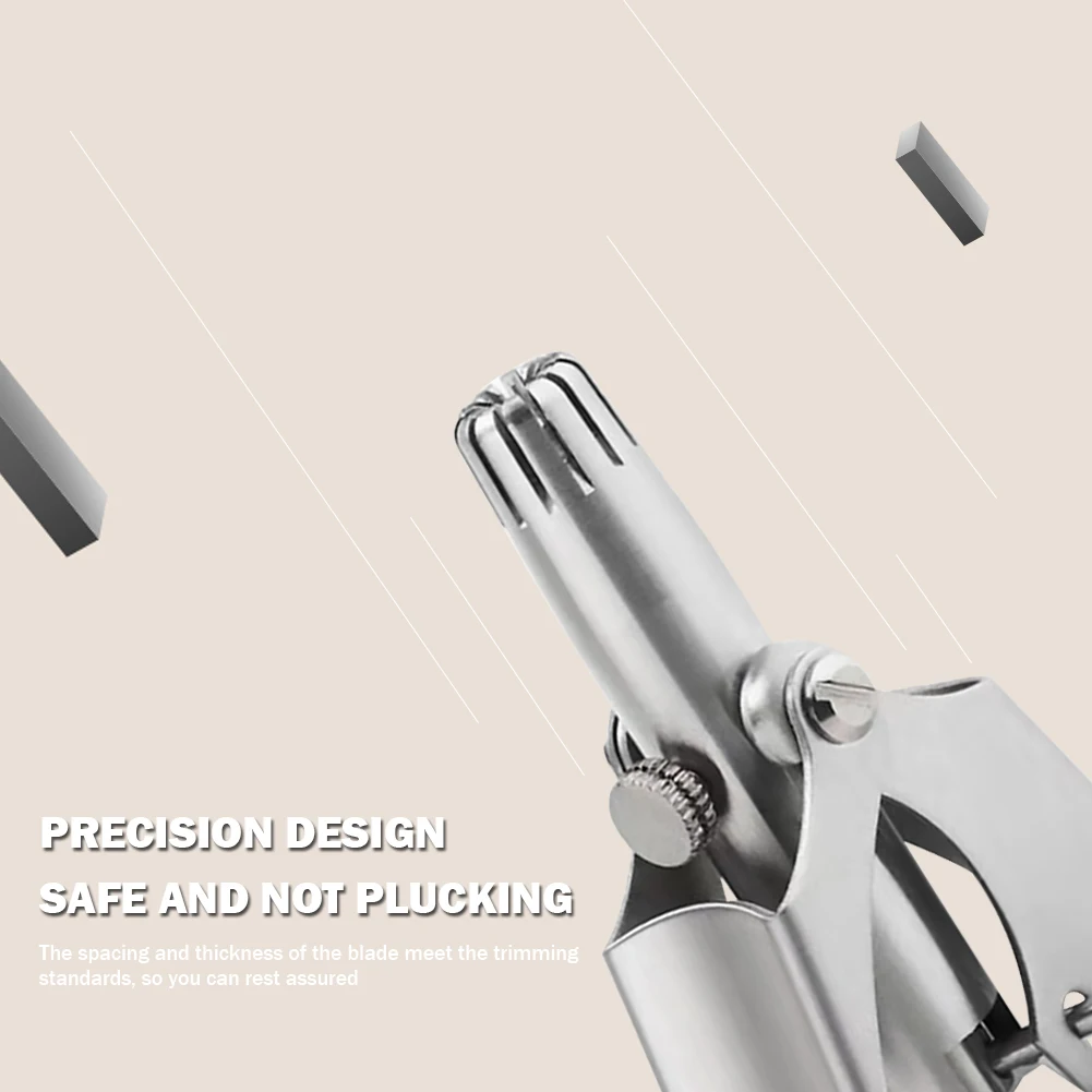 Прямая поставка моющийся ручной триммер из нержавеющей стали для волос в носу