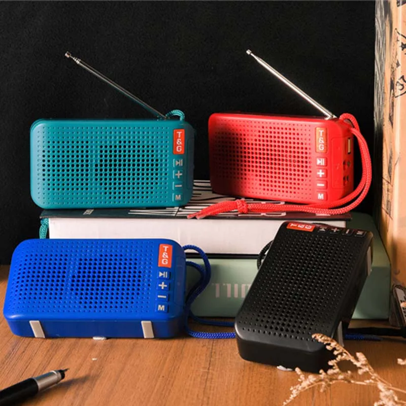 Портативный мини FM радиоприемник на солнечной батарее Bluetooth 5 0 динамик MP3 плеер