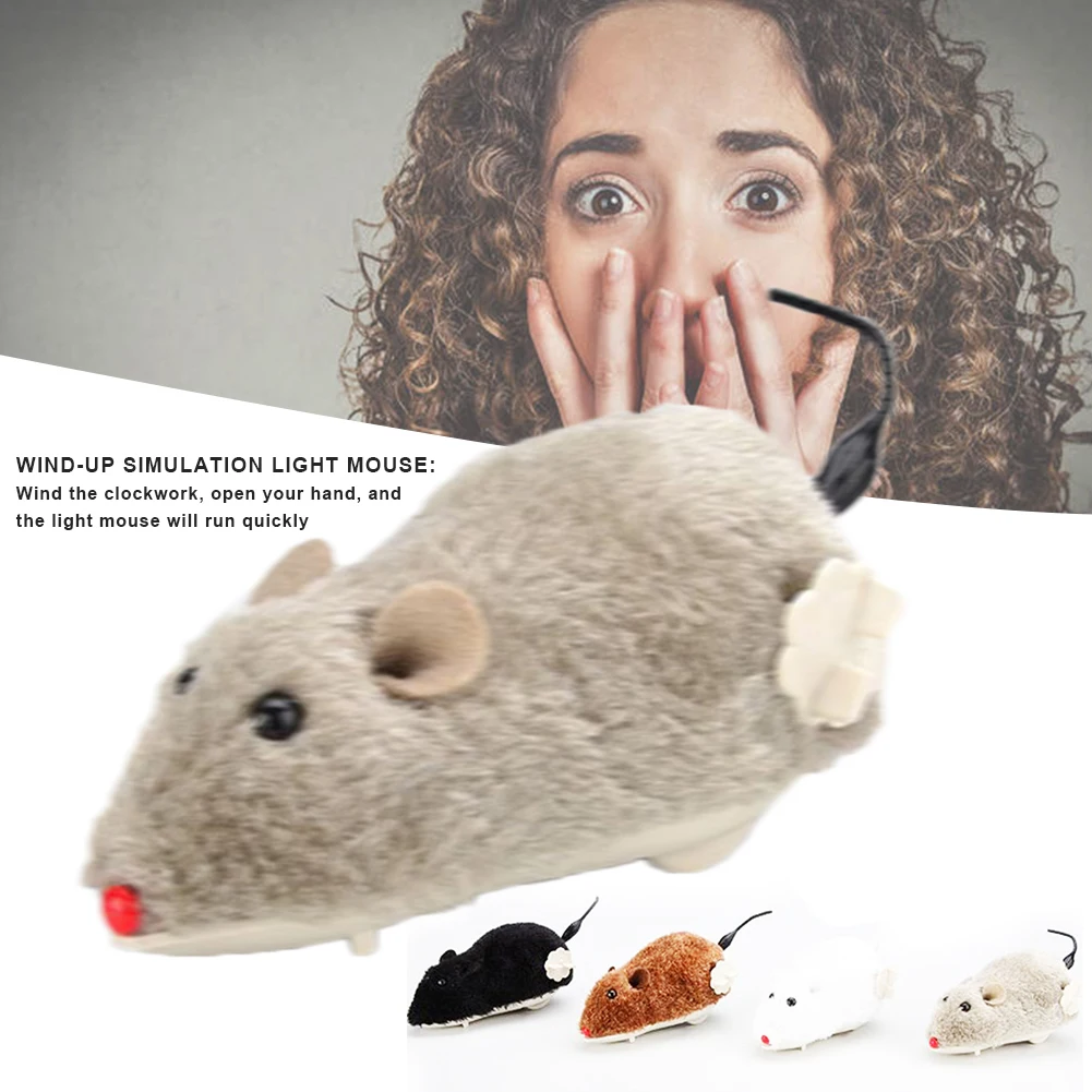 Wind Up Racing Mouse Plush Mice Toy Pets Toys 5.3" Child and Christmas GIfts | Дом и сад