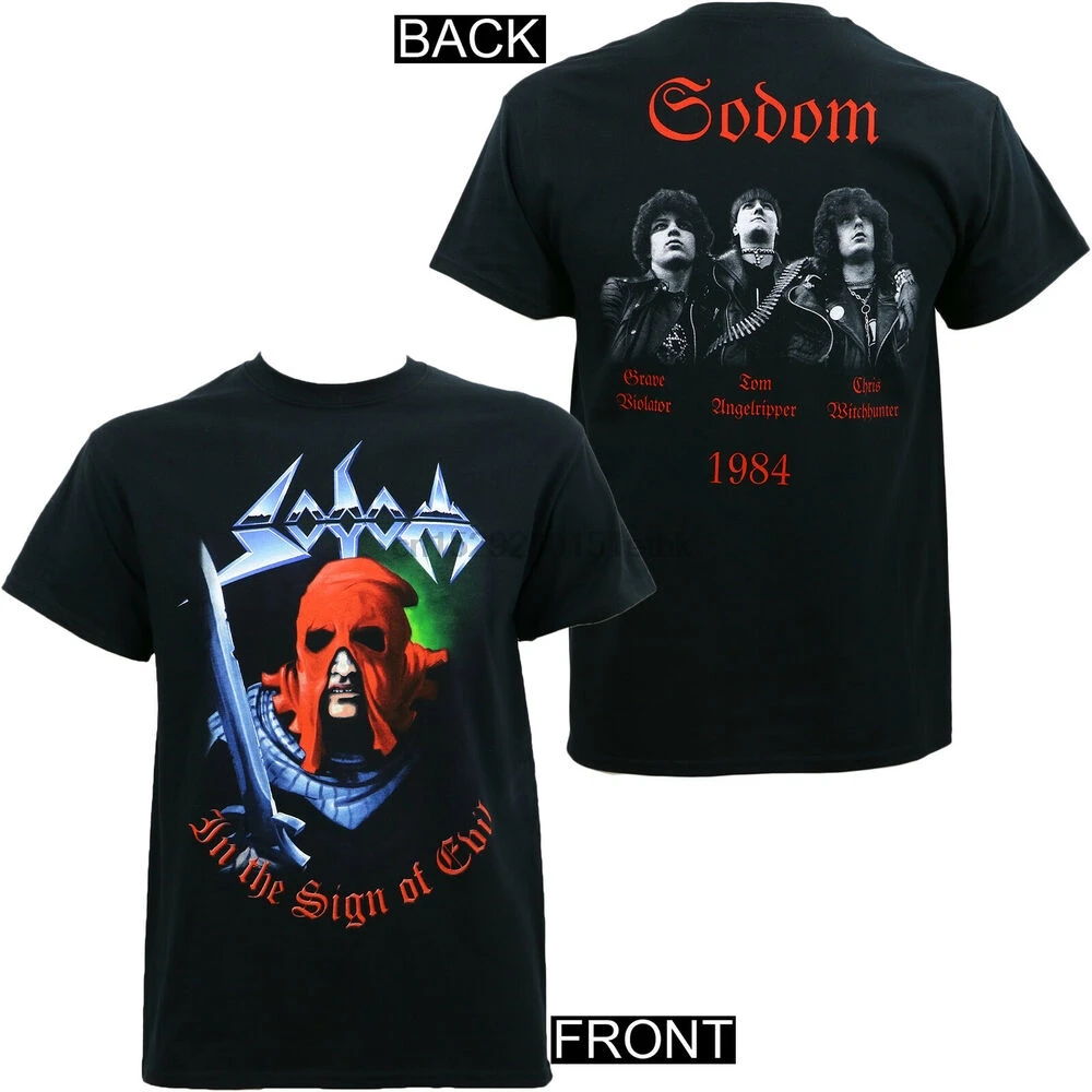 Оригинальная металлическая футболка SODOM Band в знак зла размер S M L XL 2XL