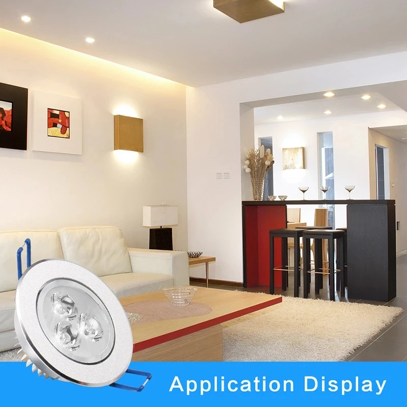 

10pcs/lot LED Spot LED Downlight Dimmable Bright Recessed decoration Ceiling Lamp 110V 220V AC85-265V Indoor Lighting