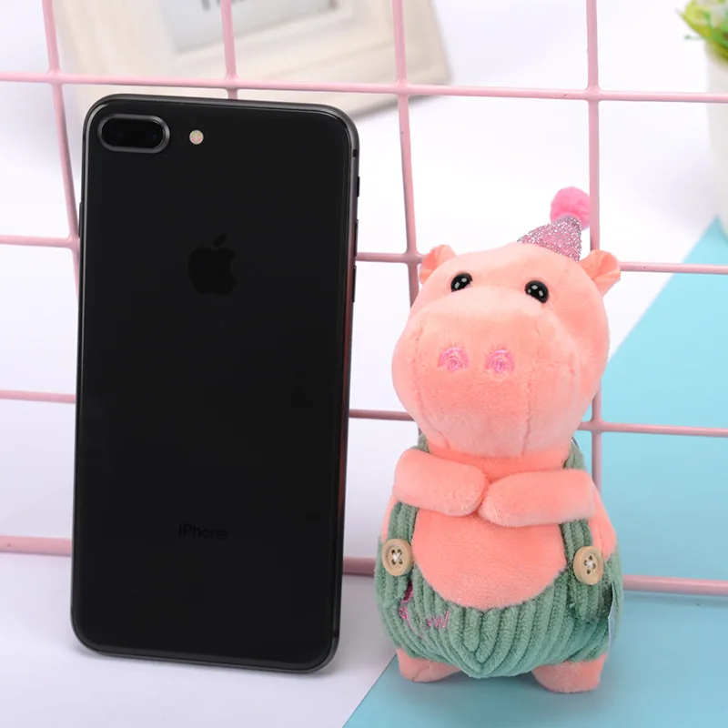 12 см Бегемот плюшевые игрушки мягкие мультфильм животное с короткими рукавами