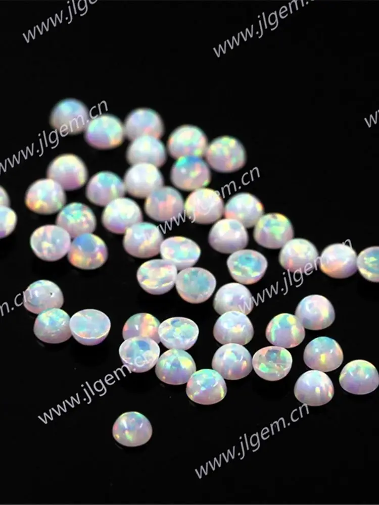 Скидка! (100 шт./лот) 4 мм синтетический OP17 белый с плоским дном круглый кабошон