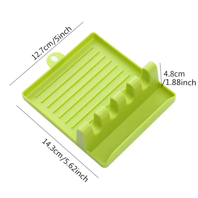 

Cooking Utensil Rest Kitchen Organizer And Storage With Drip Pad Kitchen Fork Spoon Holders Non-slip Pad Kitchen Accessories