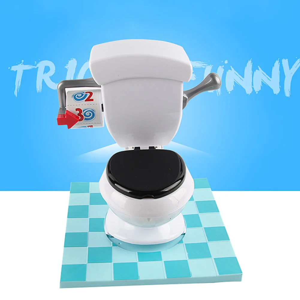 

Children Fun Pressure Reduction Toy Kids Lifelike Surprise Toys Plastic Portable Funny Mini Toilet Model Trick Toy