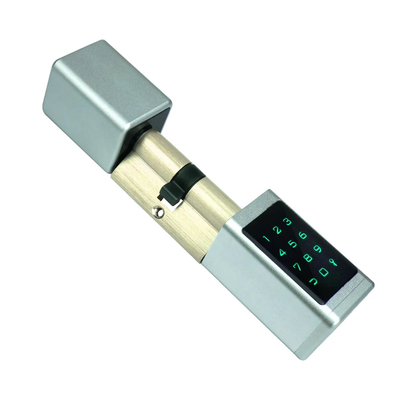 TTlock TThotel Blue Tooth IP65 Waterproof Smart Electronic Ble Euro Cylinder with APP Unlock Touch Screen Lock  Airbnb