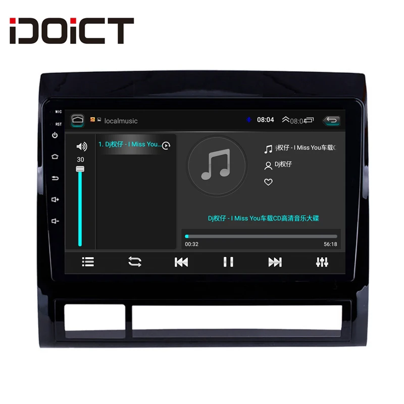 Автомобильный DVD плеер IDOICT Android 9 1 2.5D GPS навигация мультимедиа для Toyota Tacoma Hilux 2005 2013