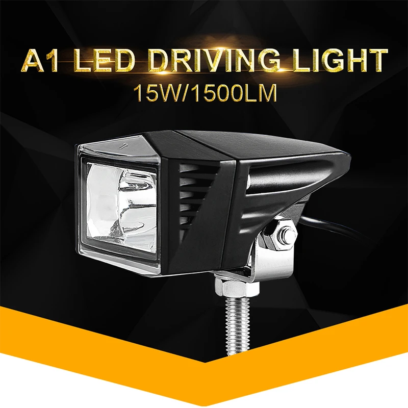 2.5 inch 15W Motorcycle Spotlight LED Work light Driving Headlight Scooter ATV Moto Motorbike Headlamp 6000K |