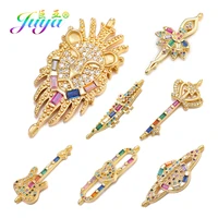 juya diy jewelry making supplies lion key saturn ballerina charm connector accessories for handmade bracelet earring material