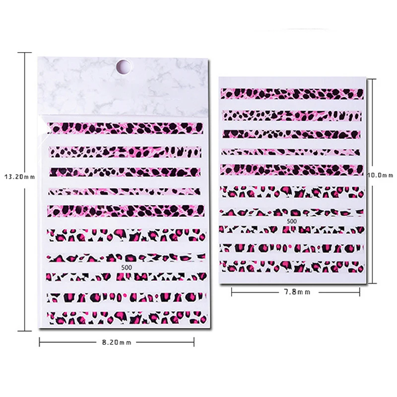 1 шт. самоклеящиеся 3D Наклейки для ногтей с леопардовым принтом|Стикеры и
