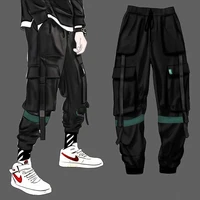 multi pockets cargo pants mens joggers pants ins fashion hip hop student boys hot brand loose korean streetwear casual pants