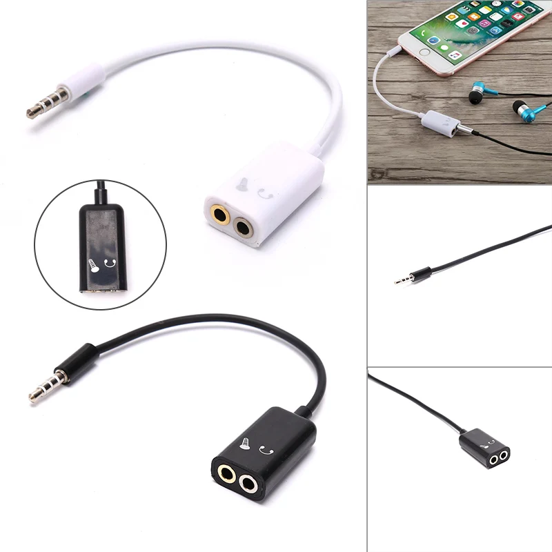 

3.5mm Audio Male To Female Earphone One Point Two Audio Cable Headset Mic Cable Adapter For Laptops