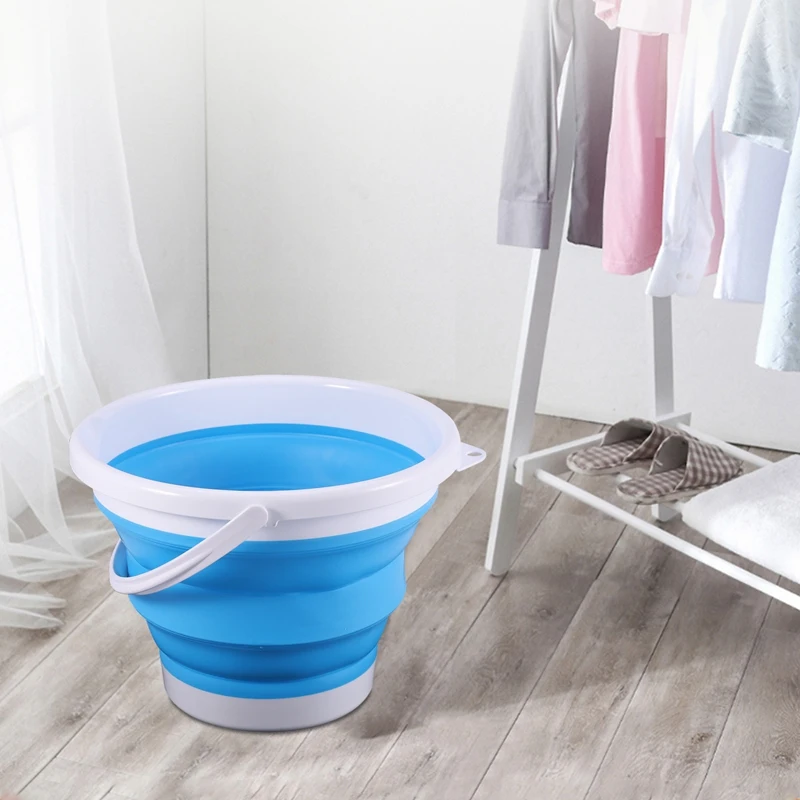 Мини Портативная Ультразвуковая турбинная стиральная машина складное ведро