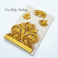 classical pattern silicone mold lace mat fondant mould cake decorating tool chocolate gumpaste sugarcraft kitchen accessories