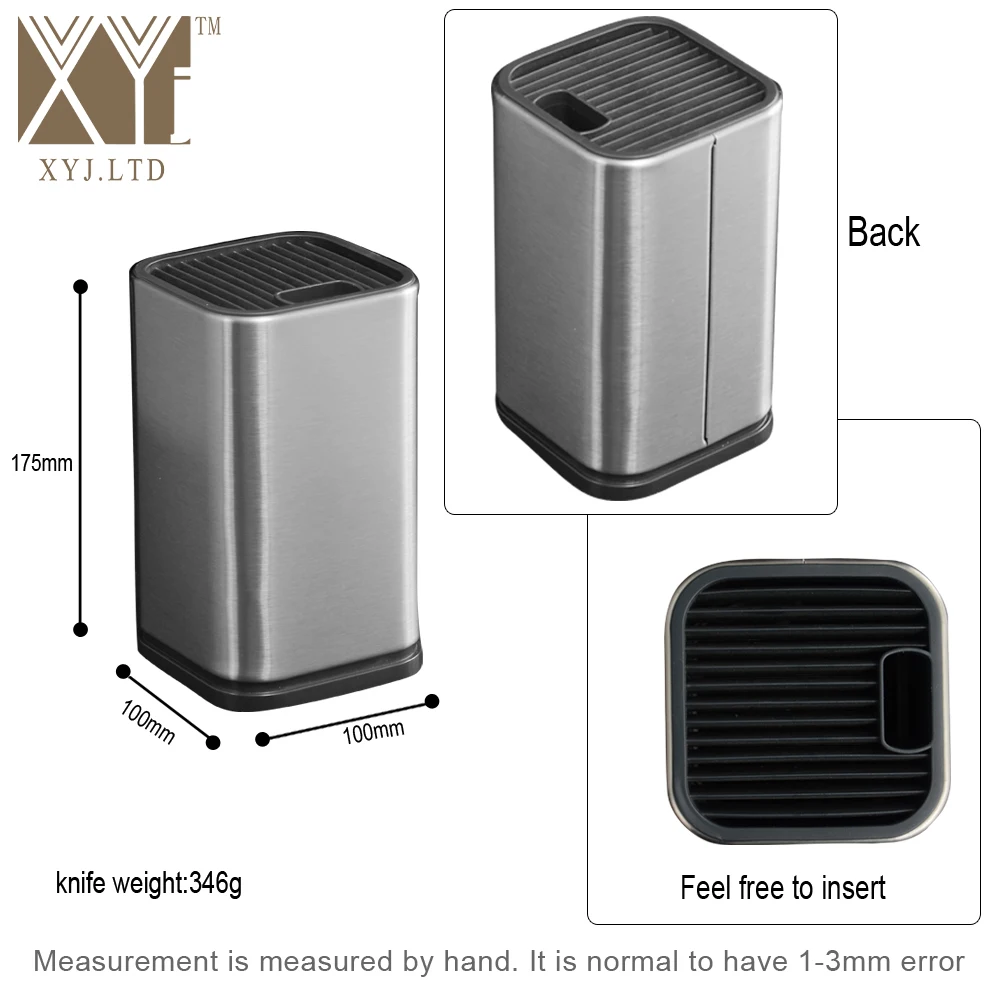 Держатель для кухонных ножей подставка из нержавеющей стали 6 дюймов 8 блок