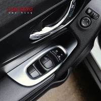 for nissan x trail x trail t32 rogue 2014 2016 2017 2018 abs matte door window glass lift control switch panel cover trim 4pcs
