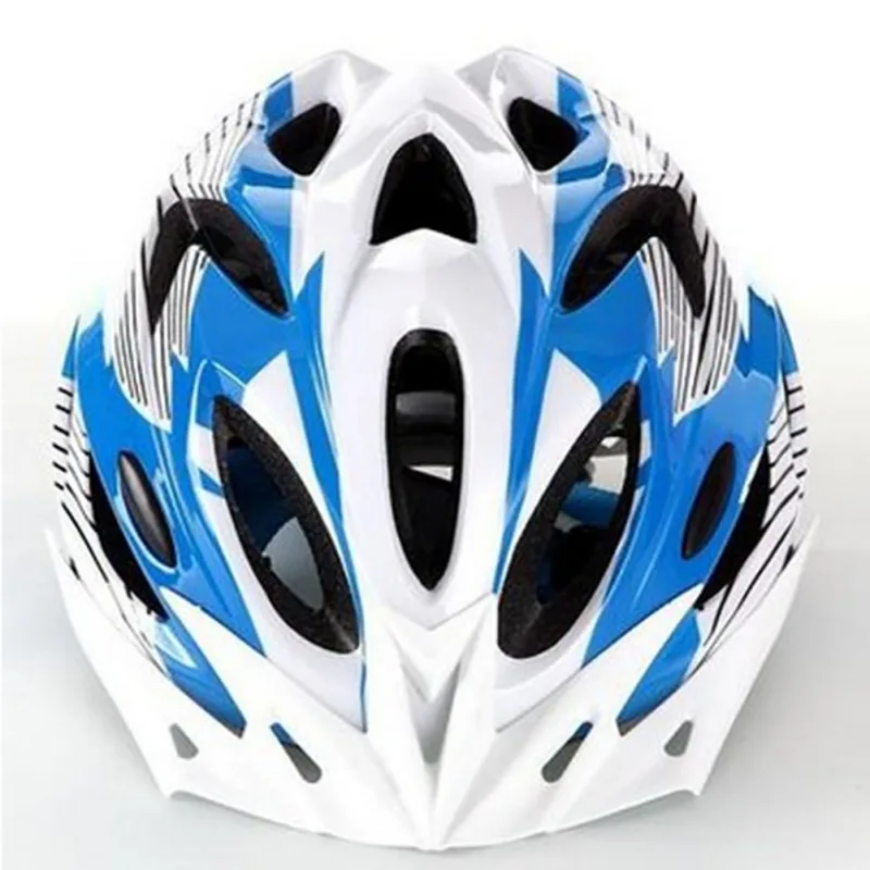 

Lightweight Breathable Bicycle Helmet Row Helmet Hard Hat Blue White Hard hat