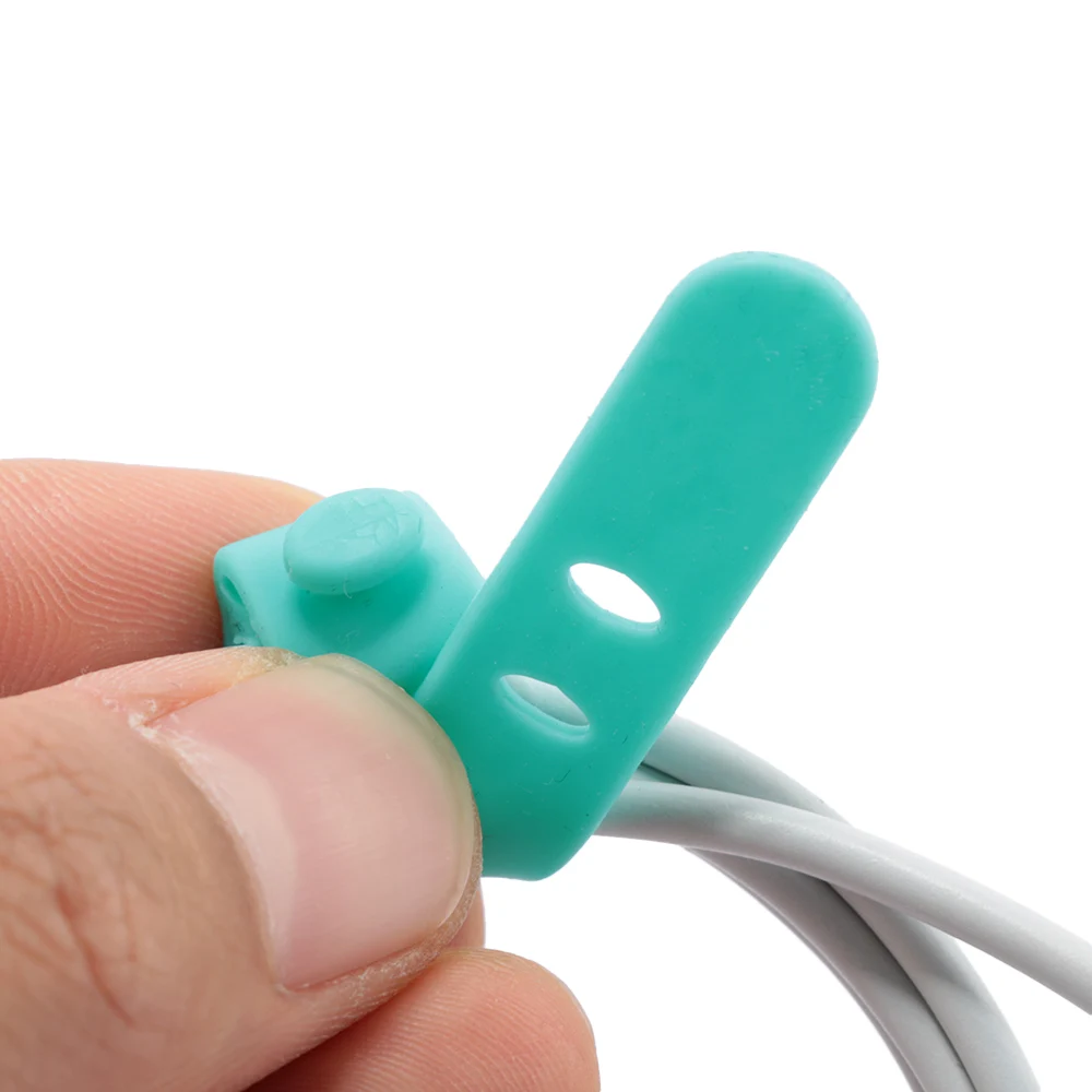 4 шт. силиконовый органайзер для кабелей|Органайзеры кабеля| |