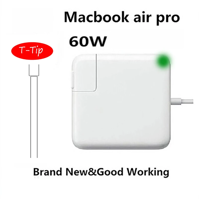

100% New Working Magsafe 2 60W 16.5V 3.65A T tip Laptop power adapter charger for apple Macbook pro 13" A1435 A1465 A1425 A1502