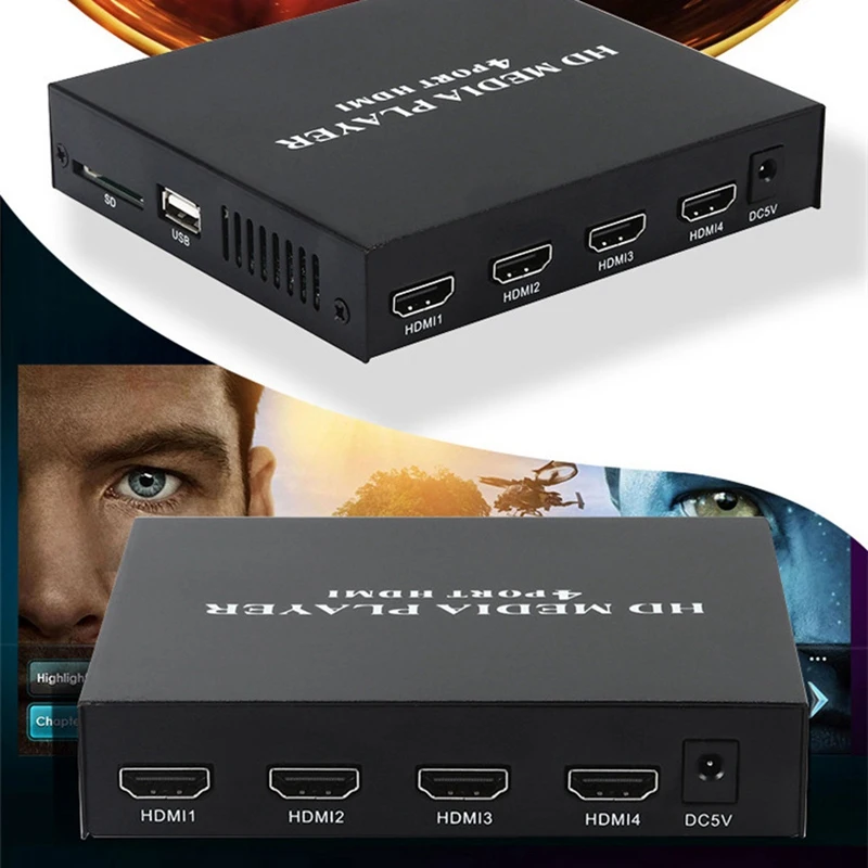 Мультимедийный плеер HD для ТВ с поддержкой SD разъем USB запуска автоматическое
