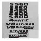 Глянцевый черный для Mercedes Benz W221 W222 S320 S350 S400 S450 S500 S550 S560 S580 S600 S650 S680 эмблема 4matic эмблемы значки