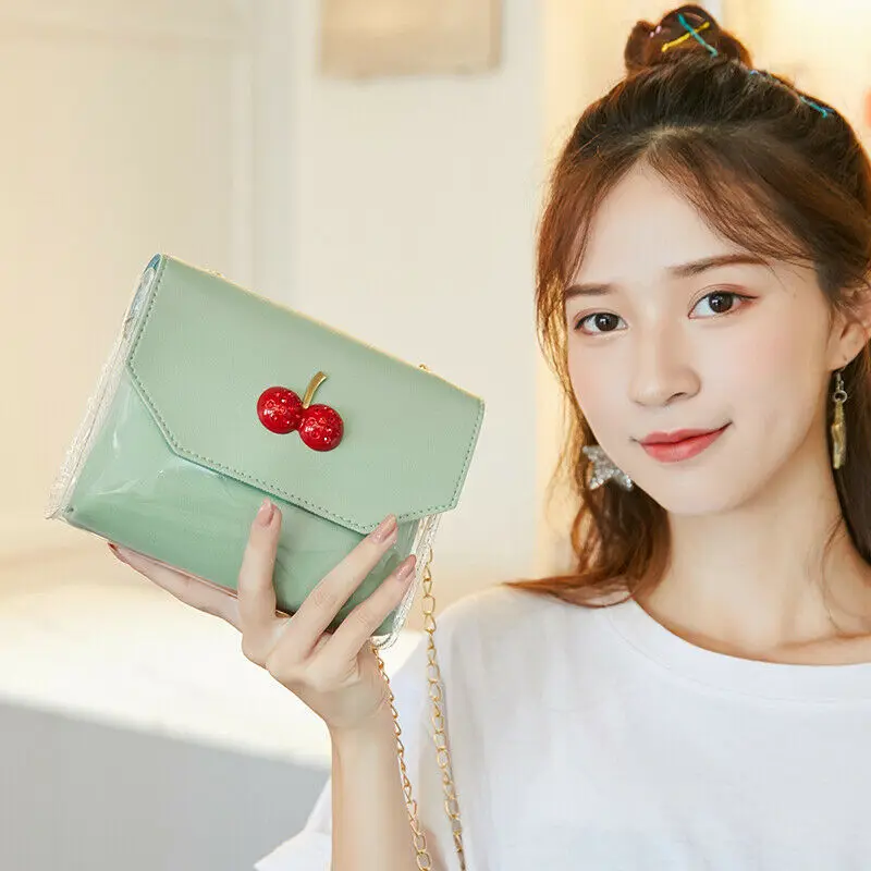 Новая женская кожаная сумка мессенджер из ПВХ Повседневная мини Милая на плечо