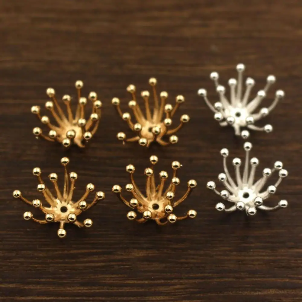 20 штук 18 мм тиснение филигрань пестики тычинки цветок булавки с шариком