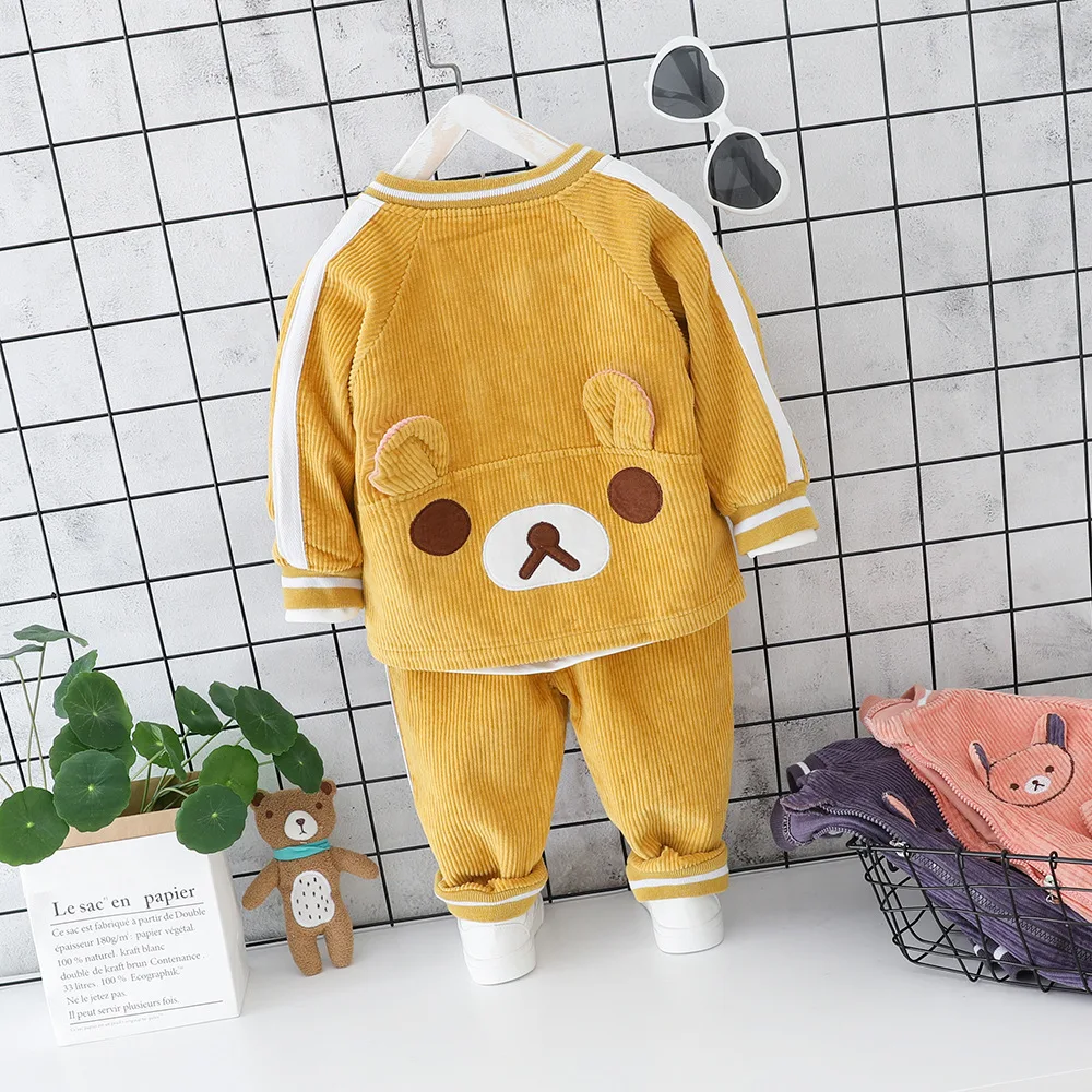 Baby boys clothing sets spring autumn toddler casual cotton coat+tops+pants 3pcs tracksuits for bebe girls infant sports suits |