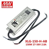 power supply mean well 150w xlg 150 h ab 12v 24v 27 56v constant power ip67 waterproof 5 years warranty led driver