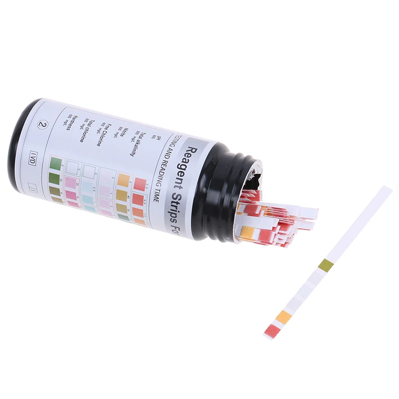 

50pcs 6 IN 1 Water Quality Test Papers PH Level Total Alkalinity Testing Swimming Pool Aquarium Fish Tank Analyzing Test Strip