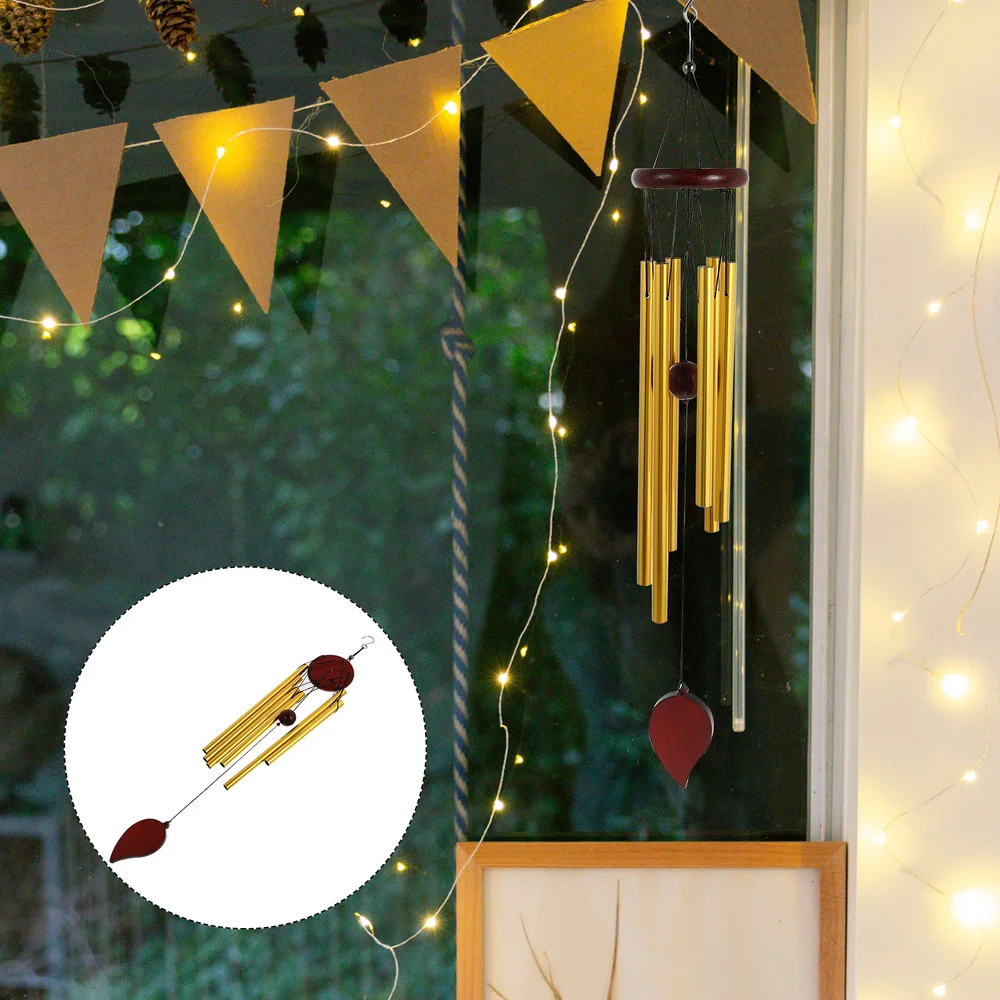 

1pc Simple Wind Chime Metal Wind Chime Wind Bell Ornament for Home Office