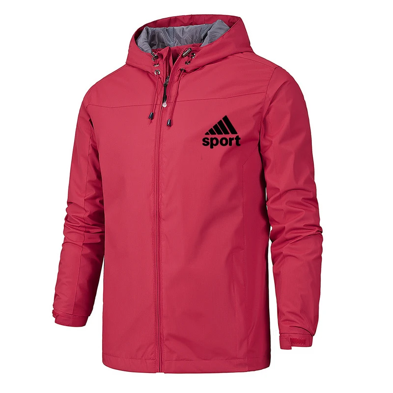 Новая мужская куртка с капюшоном для спорта на открытом воздухе ветрозащитная