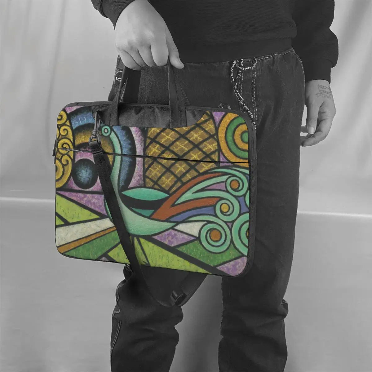 

Peacock Laptop Bag Case With Handle Protective Computer Bag Fashion Travel Laptop Pouch