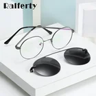 Ralferty, женские оптические круглые очки, магнитные, на застежке, солнцезащитные очки, поляризационные очки, оправа для близорукости, линзы D066