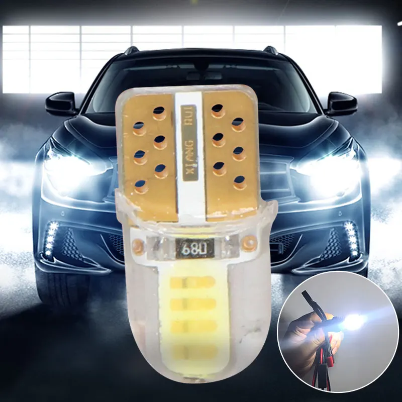 Автозапчасти кремниевый гель COB T10 светодиодное освещение салона автомобиля