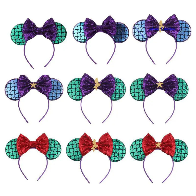 Женская повязка на голову русалка 3 дюйма|Рождественские повязки| |