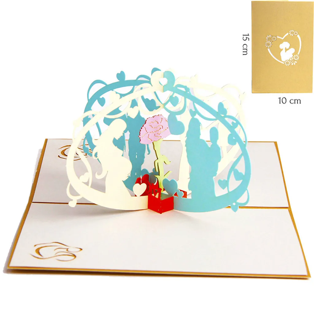 Подарок на день матери романтический 3d трехмерный картон ручной работы подарок