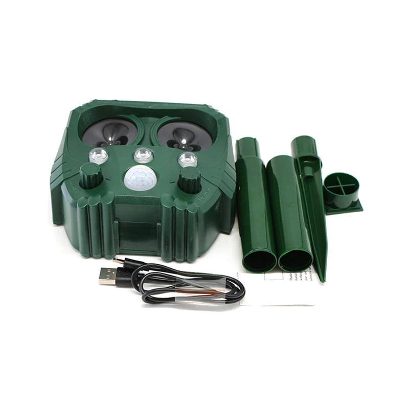 

Outdoor Garden Solar Ultrasonic Animal Repeller Waterproof Pest Repeller Snake Cat Dog Bird Dispeller Keep Animals Away