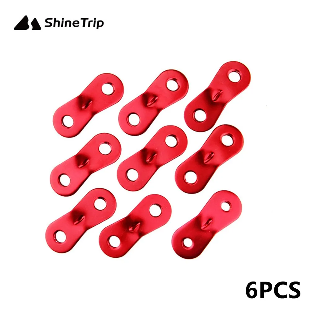 

6Pcs Camping Tent Parts Awning Aluminum Alloy Lock Cord Rope Fastener Guy Line Tensioners Bent Runner Rope Lock Outdoor Tents