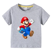 childrens clothing 100 cotton super mario summer soft short sleeve kids t shirts clothes for teens boys girls top fashion tops