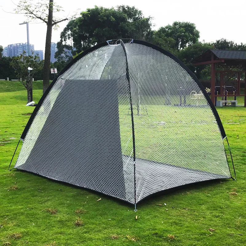 Fiyat Katlanabilir Kapalı Açık 2m * 1.4m * 1m Golf Pratik Net Isabet Kafes Bahçe Otlak Uygulama çadırı Eğitim Yardımları Golf Aksesuarları