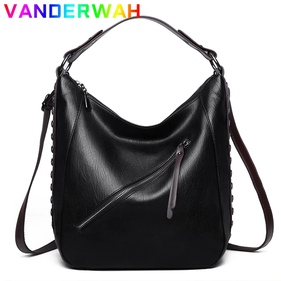 

Vintage Handbag for Women High Quality Pu Leather Shoulder Messenger Tote Luxury Designer Lady Crossbody Sac Big Capacity Bolsas
