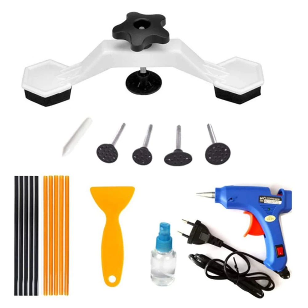 

18pcs/set Glue Dent Repair Tools Puller Portable Suction Device Bodywork Car Maintenance Hail Removal Auto Body Labor Saving