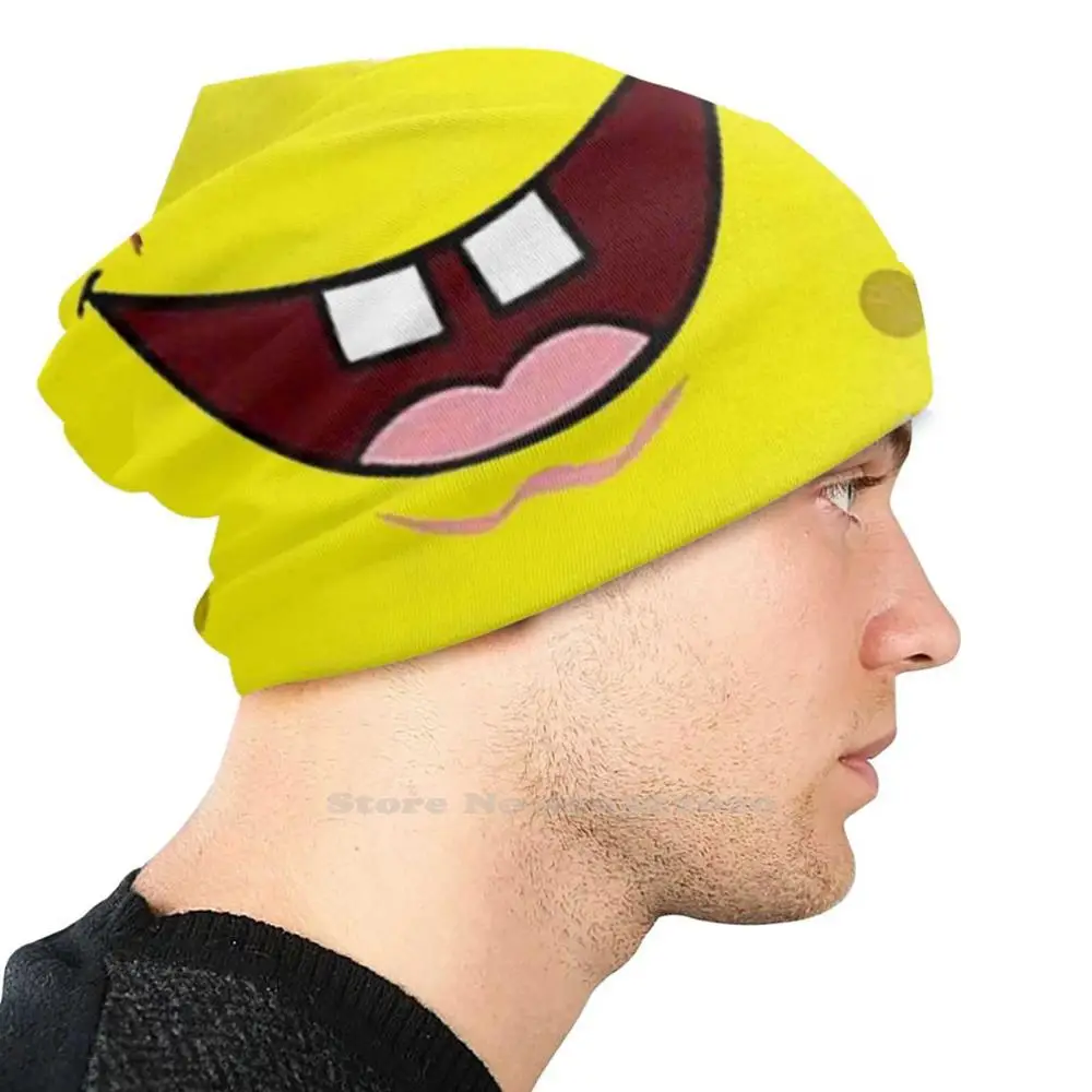 Вязаная шапка Smile для мужчин женщин и детей осенне-зимний мем в виде Патрика