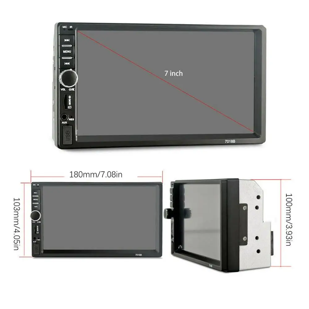 

7 " , MP5, Bluetooth, USB, TF, FM, , 2DIN