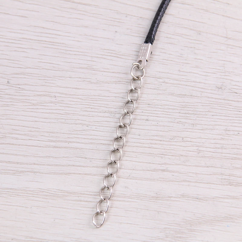 30 шт. 45 мм Плетеный Регулируемый черный кожаный веревочный воск шнур DIY ожерелье