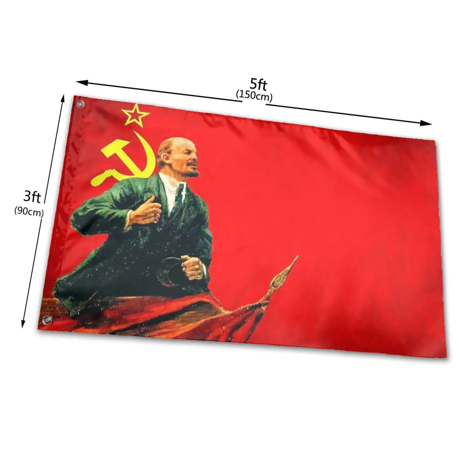Флаг для вечеринки Lenin 90x150 см | Дом и сад