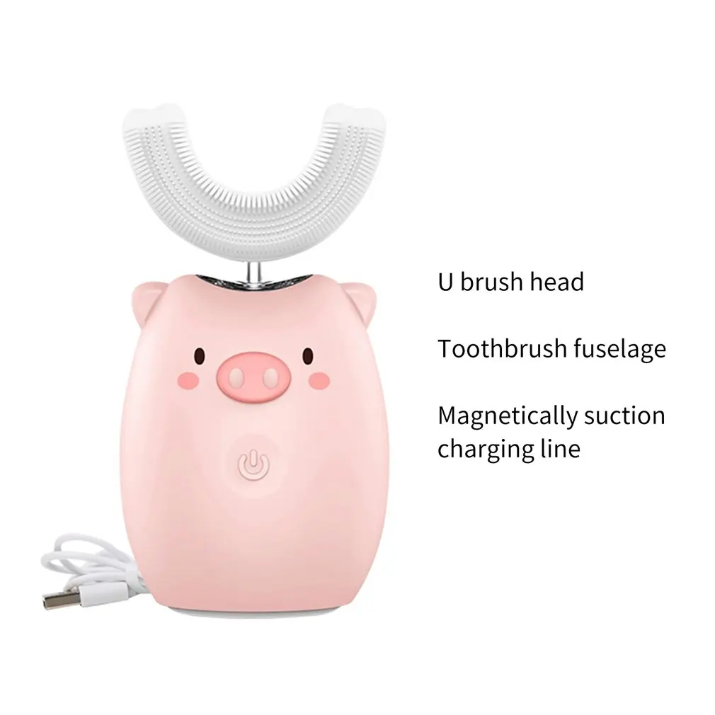 

Children'S U-Type Electric Toothbrush Rechargeable Sonic Automatic Electric Toothbrush Without Toothpaste