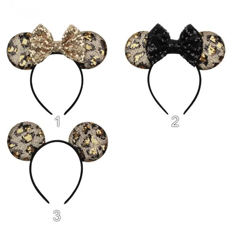 

Leopard print girls hair sticks sequin hair bows kids headbands Party women headband designer headbands head bands hair accessor